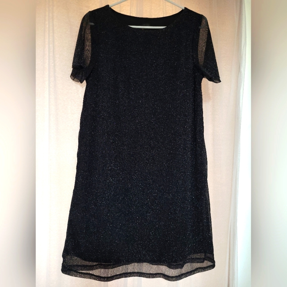Reitmans Rock & Shine Black Glitter Dress